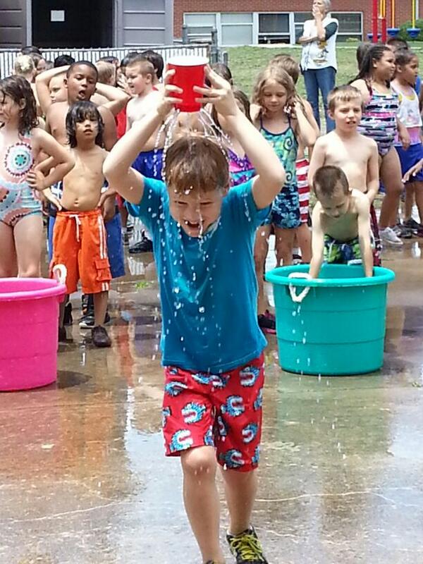 Remember field day?  Bryson loved the water games #tobe7again #canceriwin.