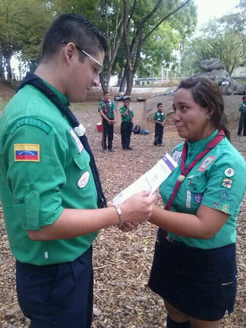 scouts_Guarico's tweet photo. Felicitaciones a esta nueva #ScoutdeBolivar del @GS_Los_Morros bien merecido Nazareth @scoutsvenezuela @asvprograma http://t.co/gGwAWY7jMV