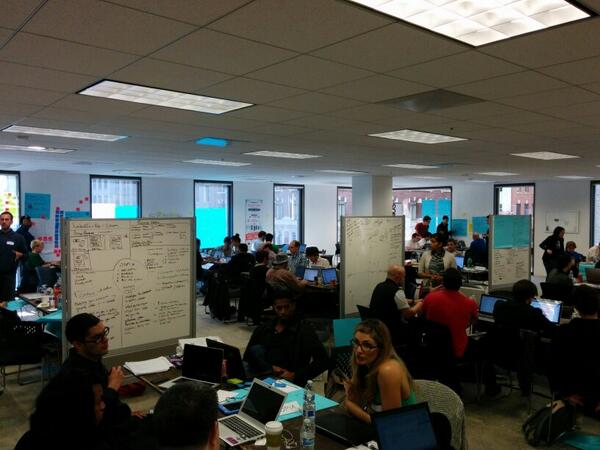 These guys go non-stop! Hard at work with mentors. #swb2b #sfb2b