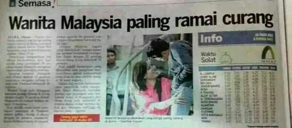 Yap On Twitter Tokhairul Perempuan Malaysia Paling Ramai Curang Abang Dah Kata Perempuan Memang Macam Ni Beb Http T Co Pckxb2miwu Hahah