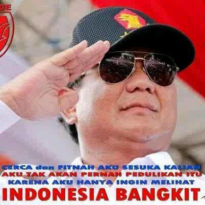Maju terus PRABOWO