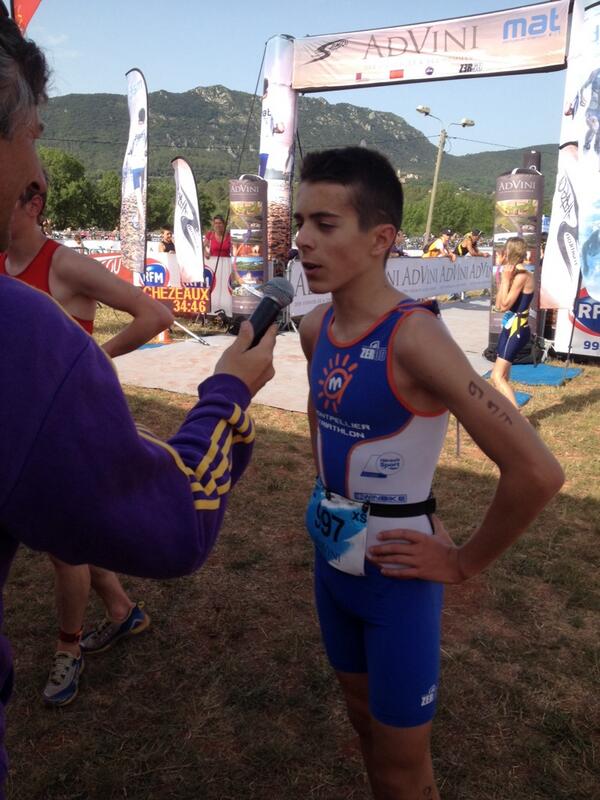 MontpellierTri's tweet image. #TriSalagou14 G. #Poullain vainqueur devant L. #Cot et T. #Jaulmes ! Beau podium pour un XS très rapide!