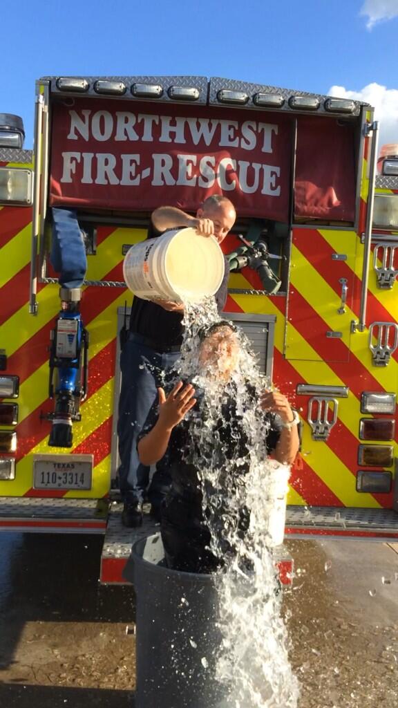 Joeadam211's tweet photo. @NBCNewsWorld Firefighters raising money for charities by doing the cold water challenge. http://t.co/gz82oe4RWl