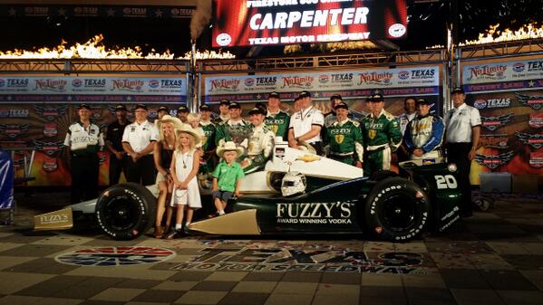 ECRIndy's tweet image. @edcarpenter20 smokes 'em Saturday Night at @TXMotorSpeedway in winning the #Firestone600. bit.ly/1oJFWgf