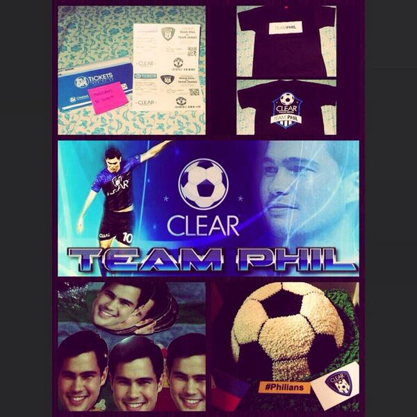 ThePhilians's tweet photo. From the collective efforts of @TeamPhilYH10 management and the Philians! From banners to Phil shaped fans! http://t.co/zDm8jv35bG