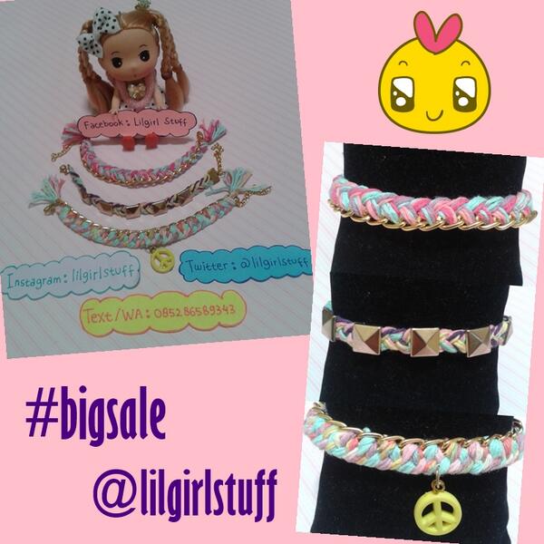 #bigsale exclusive handmade bracelet @ 35.000. for order, contact: 085286589343 / 29FA97BE