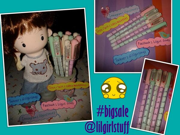 #bigsale pulpen replika termometer @ Rp 3.000. buy 3, only Rp 7.000. for order, contact: 085286589343 / 29FA97BE