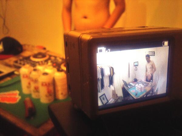 Filming <a href="/greedysmoker/">-</a> for his latest beat titled "When devil deserve to tired" located inside <a href="/PRIGELGALLERY/">PRIGEL</a>