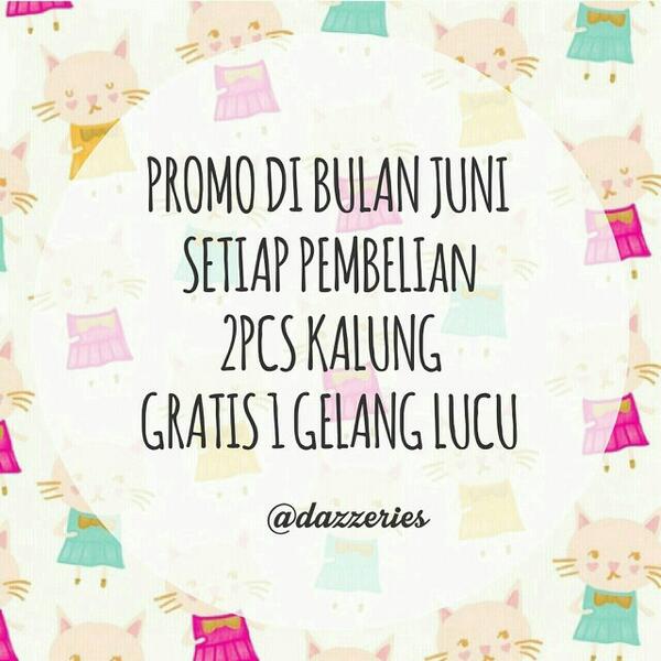 dazzeries's tweet photo. Promo di bln juni, pembelian 2pcs kalung free 1 gelang, stay tuned sbntar lg akan kita upload kalung yg ready stock♥ http://t.co/bru5PEkiD2