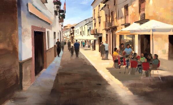 tovaltoval's tweet photo. @tovaltoval: Price in Villanueva de los Infantes. Ciudad Real (Spain). Oil on canvas 89x146cm. http://t.co/LD7ibFJz9f