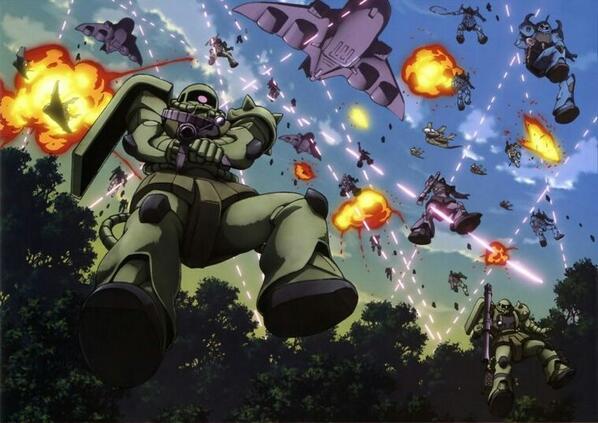 BandOfZeon's tweet photo. March 10, UC 0079.

23rd Mobile Assault Infantry drops in the Middle East. Federation retaliates in force. http://t.co/NpwIe3Bq4y