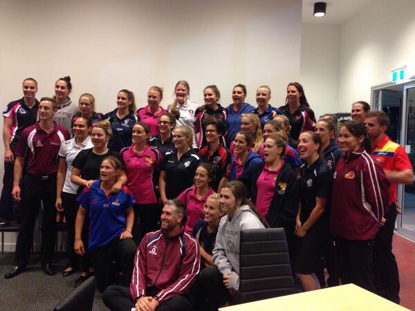 Congrats to the women selected in the 2014 @AFLQFemaleFooty #AllStars team! #AFLSC rep #ShannonCampbell 😊