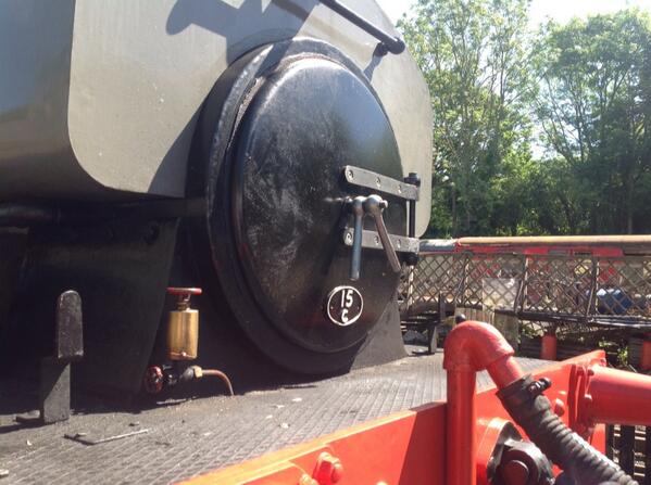 RT <a href="/WhitwellReepham/">Whitwell & Reepham Railway Station</a>: Our steam engine Victory at rest. In steam on the first Sunday each month and for special events