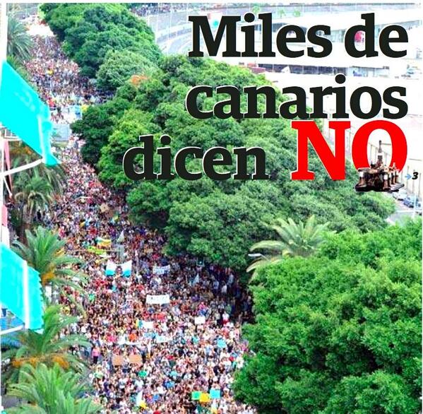 coalicion's tweet photo. Miles de canarios dicen NO @eldia_canarias http://t.co/LG5707uUsw