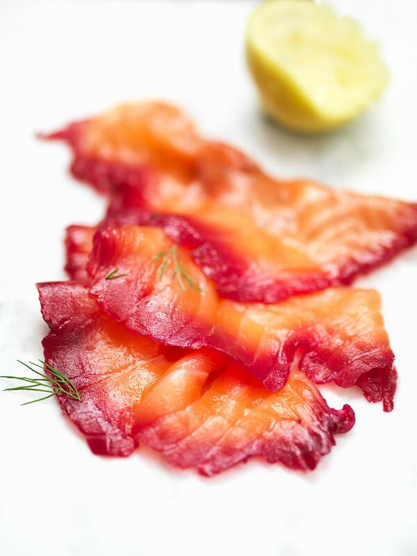HughNTJohnson's tweet photo. Delicious &amp; beautiful beetroot cured Salmon by @jamieoliver @Foodographer123 A great summery &amp; healthy dish http://t.co/Kku5w7SMRl