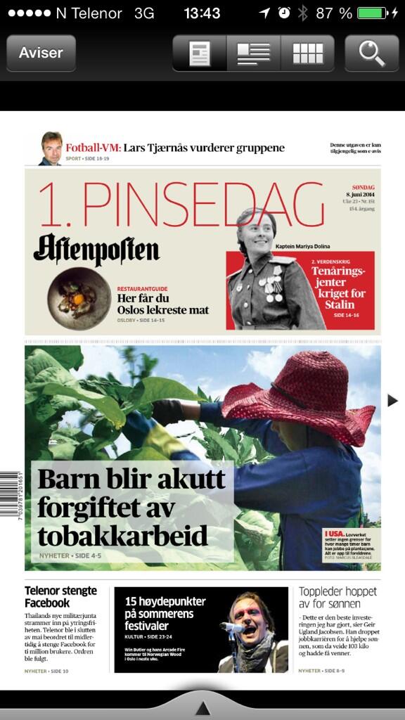 Aftenposten tweet picture
