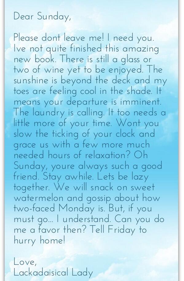 MusistApp's tweet photo. Dear #Sunday... #sundayspill #sundayfunday http://t.co/Q9CyWB9p2d