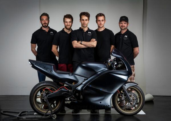 FEtechnology's tweet image. Team Future Electric and the 2014 racing model, the FE R2014.