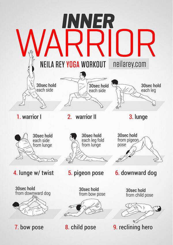 DAREBEE on Twitter: "Inner Warrior / Yoga Workout http://t ...