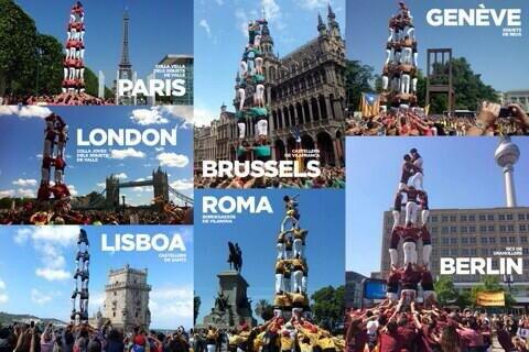 Gràcies #castellers !!! #catalantradition #up4freedom  #catalanswanttovote #9n2014 #FreedomForCatalonia #LetUsVote