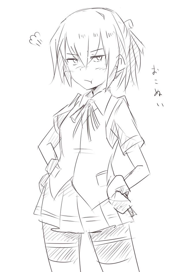 ワンドロ忘れててごめんぬい#艦これ版深夜の真剣お絵描き60分一本勝負 