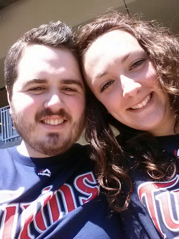 cstokke33's tweet photo. @Twins game with the lady! @mariahjohb http://t.co/vGGH0KLcYf