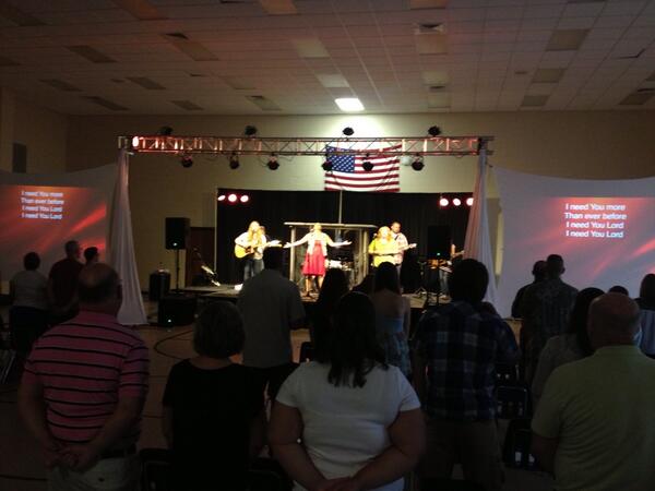 Preaching at the Winston campus today. Great worship and great team! Praise God!!