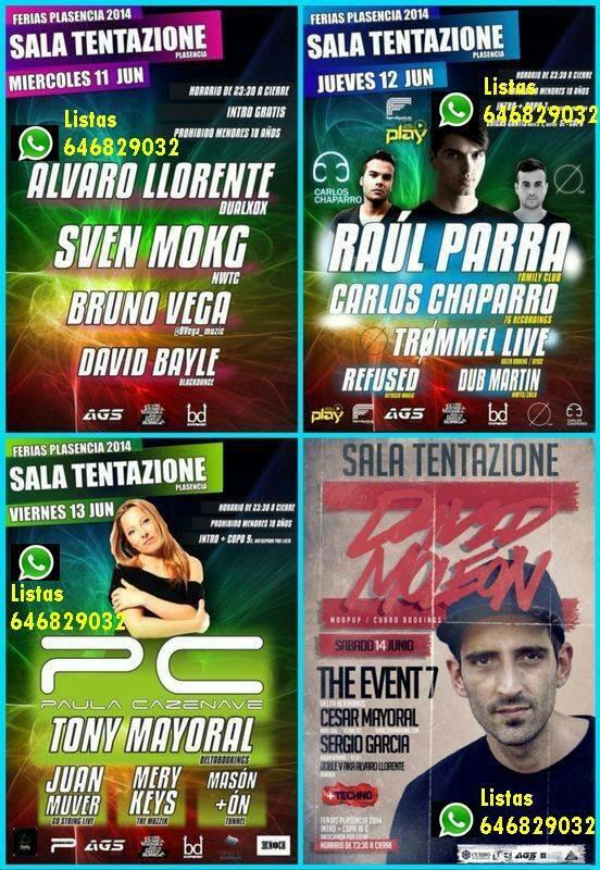Clarita_RRPP's tweet photo. ~FERIAS PLASENCIA '14~ SALA TENTAZIONE.. LISTAS 646829032 DISFRUTA DE LAS FERIAS CON EL MEJOR TECHNO!! ¿TE APUNTAS? http://t.co/hy1PWm9eGG