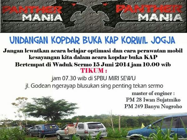 #kopdar #jogja optimasi dan perawatan kucing bareng om <a href="/i_sudjatmiko/">1khw4n eS</a> 15 juni....monggo #panthermania #IsuzuPanther