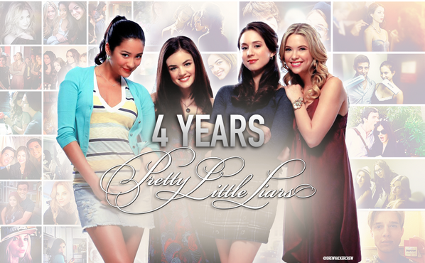 DrewVAckerCrew's tweet image. Happy Birthday to @ABCFpll!! 4 years of mystery, drama, shocking twists and more! #4YearsOfPLL