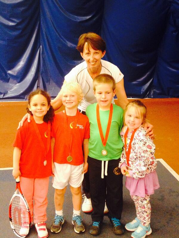 HaltonMini's tweet photo. Mini Red Match Play at Halton Tennis Centre. Award winners from the day. http://t.co/VcZ8QSdbXb