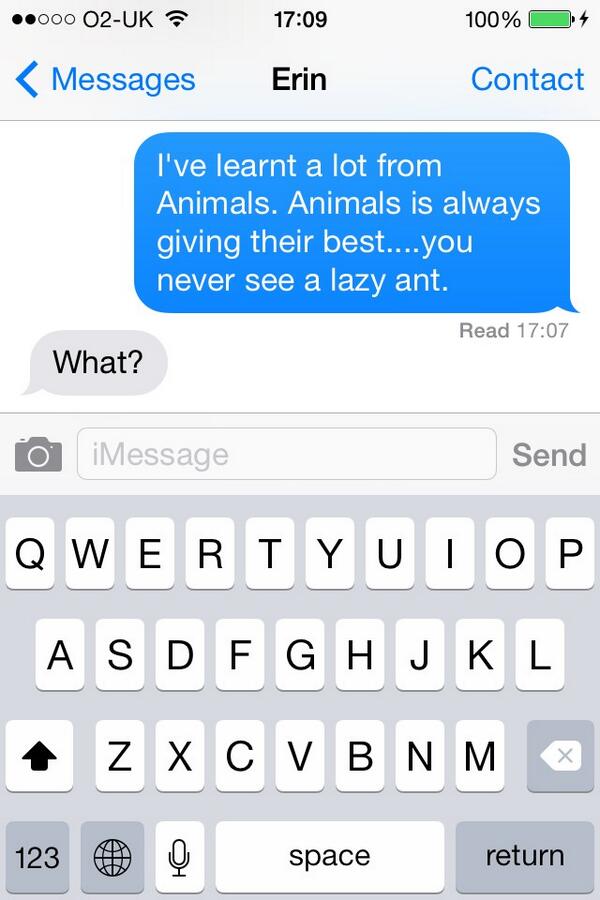 DerekTVShow's tweet photo. “@liamwalsh96: @DerekTVShow #textlikeDerek http://t.co/novw4zkjzl” true! :)