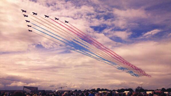 Years of trying to get a good shot of the reds arrival and I manage it with my phone #reds50 awesome display!