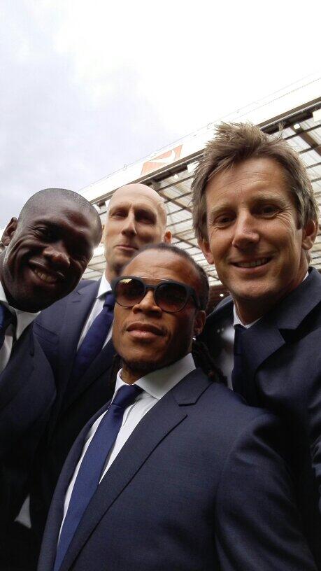 We are ready for the game! @esdavids #stam #Seedorf #SoccerAid