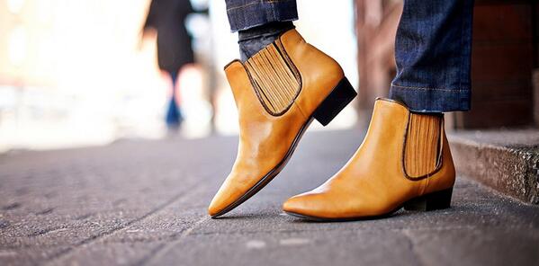 How cool are these mustard boots by @9to5biz? Find them in our Mayfair store!! buff.ly/1ok9r9Q