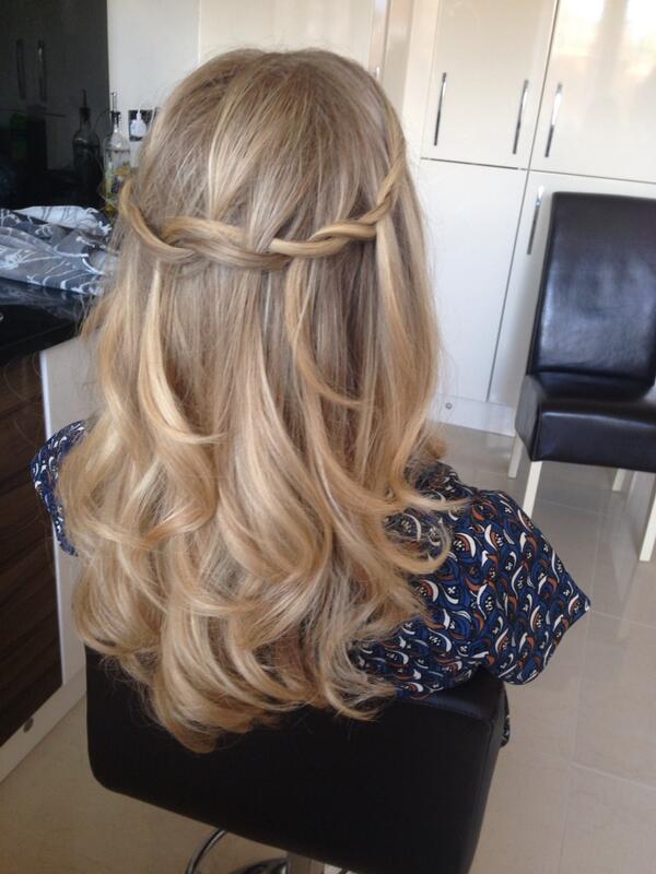 Hair By Sarrah On Twitter Bouncy Blowdry With Waterfall Plait