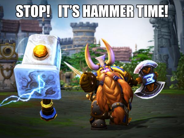 BlizzHeroes's tweet photo. Stop! It's Hammer Time! #MuradinWeek http://t.co/ieXxgK9qhS