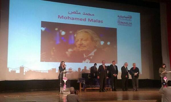 IsmailiaFilm's tweet photo. Honoring directors #Mohammed_Malas at the 17th Ismailia International Film Festival http://t.co/TwbtlmbsCv