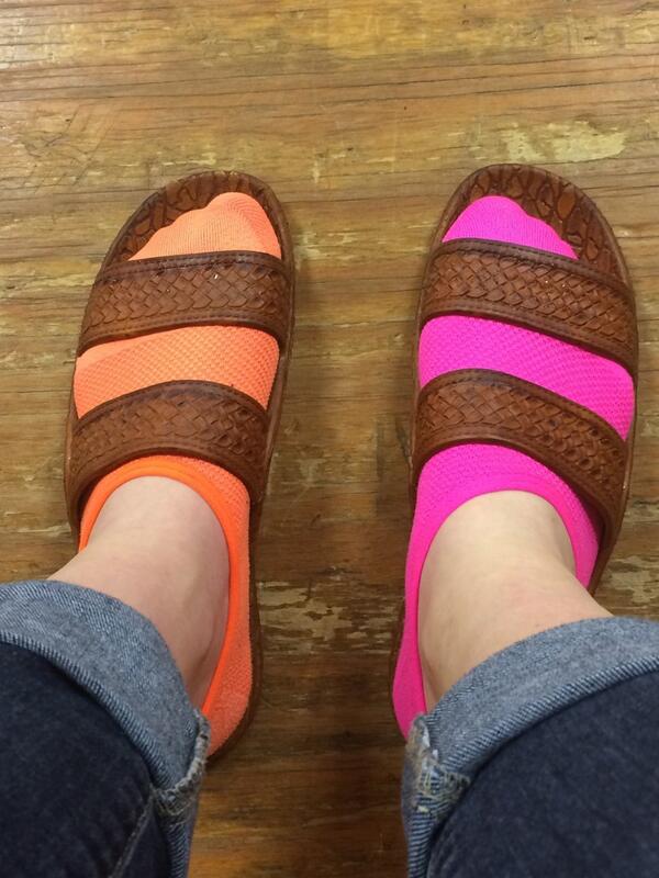 socks and jandals