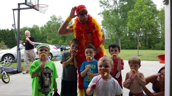 Joey_G79's tweet photo. Hey, @JohnCena a little "You Can't See Me" and "What'cha Gonna Do" http://t.co/oRH2uCg7kl