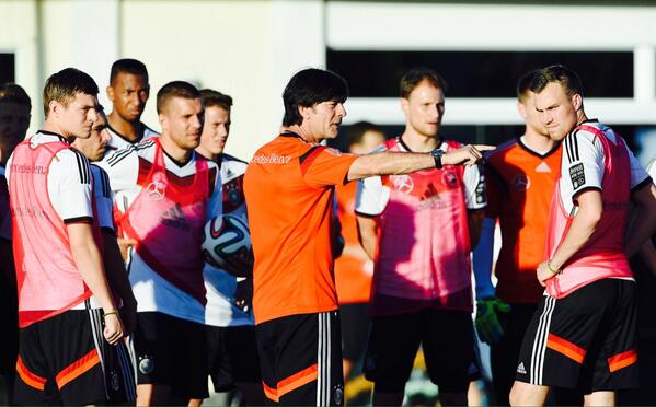 Germany in World Cup training [via DFB]