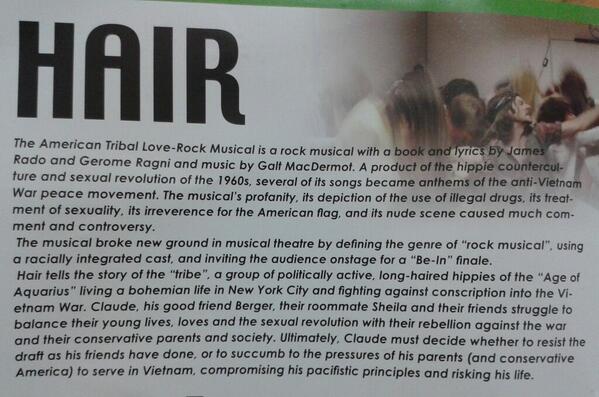 speech_bubbles's tweet image. What was the story here? #hair #musical