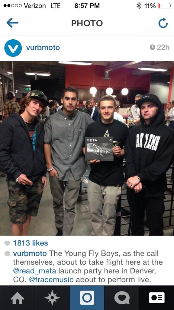 vannman421's tweet photo. @vurbmoto @read_meta launch party last night was really fun reunited with @fracemusic @Captain891 @minicoop175 #rap30 http://t.co/VIbusFCIJr