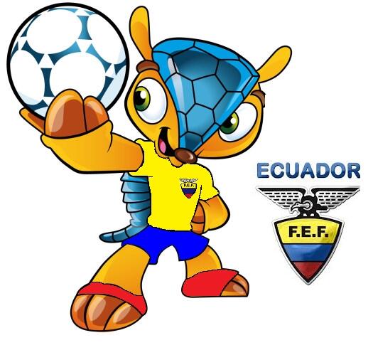 wicastil's tweet photo. #Brasil2014 #Fuleco #Ecuador #SiSePuede #VamosTricolor http://t.co/ot0OEIOV5U