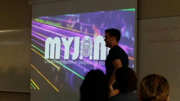 Moni_Assi's tweet photo. @getmyjam wants to help you get your jam played at the party #SWO5 #startup #demo http://t.co/8EZ6tJFE6n
