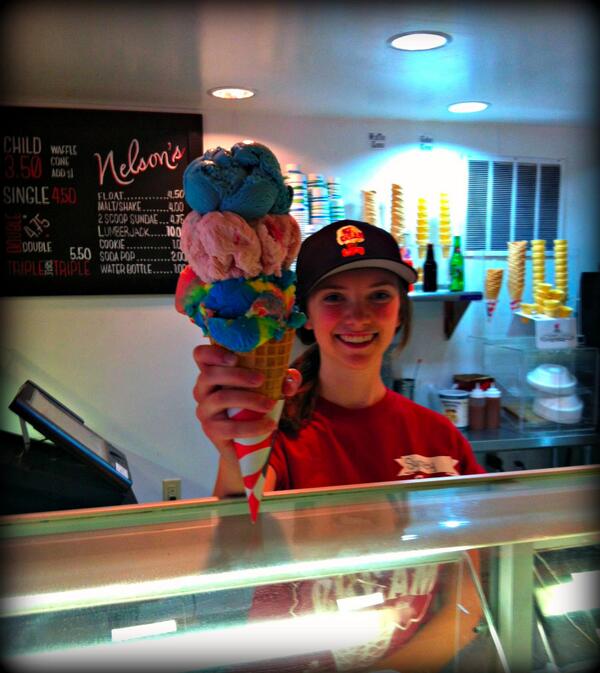 Let's kick off summer! <a href="/Nelsonsscoop/">Nelson's Ice Cream</a> summer hours are now in effect: Mon-Sat: 11-10 &amp; Sun 12-10 #NelsonsDoubleTrouble