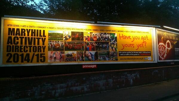 madtomissit's tweet photo. COMPETITION TIME! For a chance win a gift card simply take a selfie at this billboard on Maryhill Road and Tag us! http://t.co/aEJ82CCZut