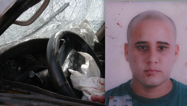 INFORME_FALCON's tweet photo. Victorio Romero Colónico(27) comerciante fallecido esta madrugada al chocar contra estadio.Coro http://t.co/G7uwosdpeF Vía @Gerardo_Moron