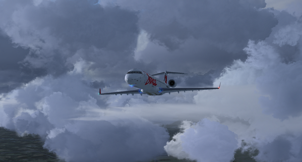 VirtualPilotFSX's tweet image. Blasting out of the rain from CYYZ to KATL #Vatsim