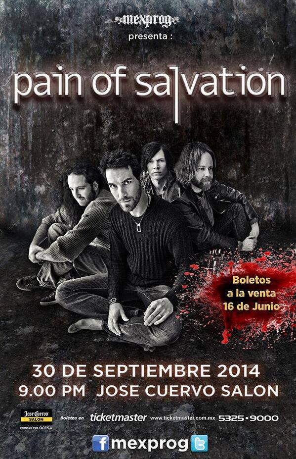 mgtzo's tweet image. RT @MEXPROG #Mexprog presenta a #PainOfSalvation 30 de Septiembre en el @JoseCuervo  @tatay88
